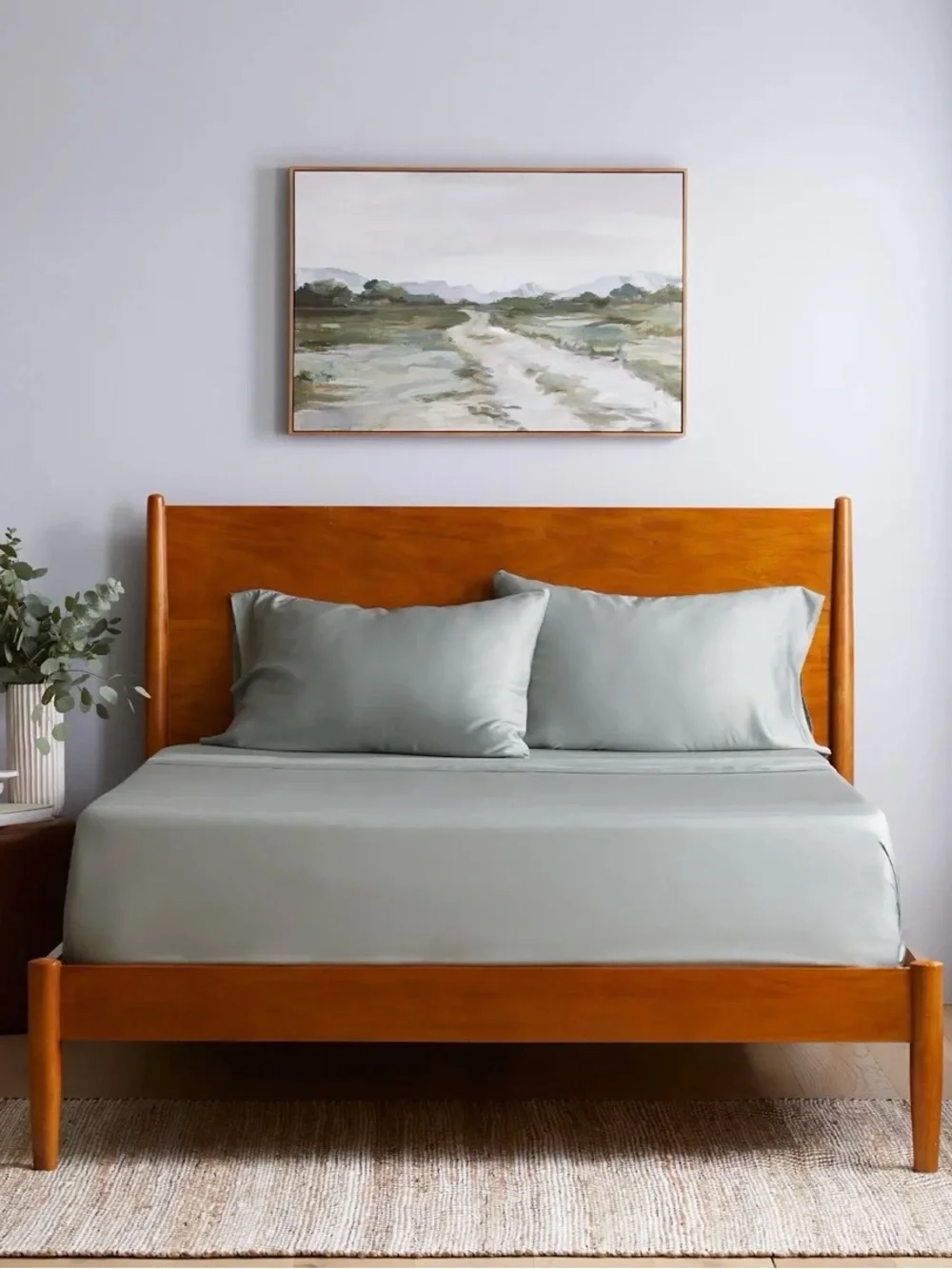 NWT Quince Bamboo 4 Piece Sheet Set, King (Eucalyptus)